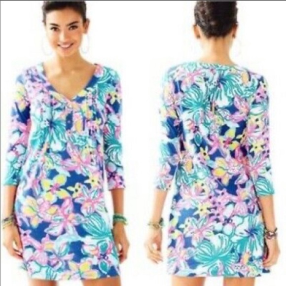 Lilly Pulitzer Amberly Swing Dress Iris Blue - Picture 6 of 7